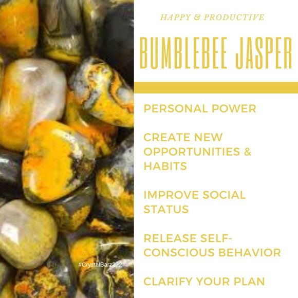 Bumblebee Jasper Tower - 5" Natural Bumblebee Jasper - Bumble Bee Jasper Point - Picture 5 of 7